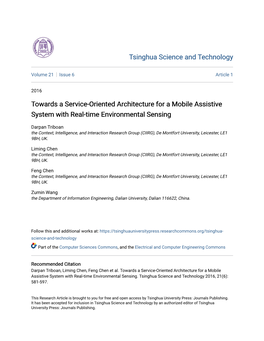 Towards a Service-Oriented Architecture for a Mobile Assistive System with Real-Time Environmental Sensing