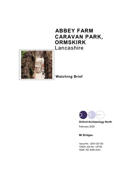 ABBEY FARM CARAVAN PARK, ORMSKIRK Lancashire