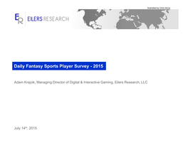 Daily Fantasy Sports Survey – Background Information