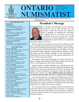 Ontario Numismatist