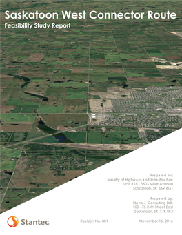 Saskatoon West Connector Route Feasibility Study Report