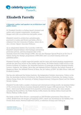 Elizabeth Farrelly