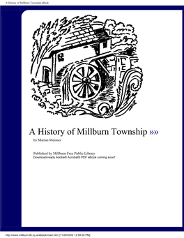 A History of Millburn Township »» by Marian Meisner