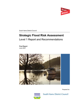 Strategic Flood Risk Assessment Level 1 Report and Recommendations