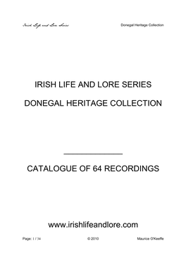 Donegal Heritage Collection