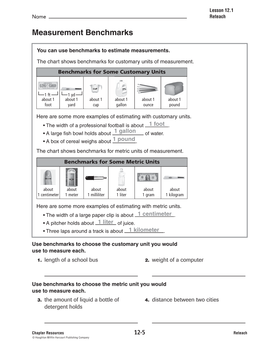 Measurement Benchmarks