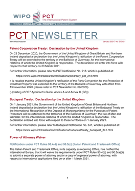 PCT NEWSLETTER 2021 Collection