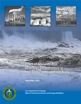 Effect of Sea Level Rise on Energy Infrastructure in Four Major Metropolitan Areas