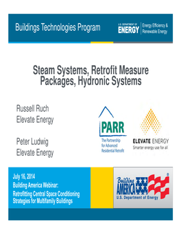 Steam Systems, Retrofit Measure Packages, Hydronic Systems