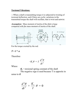 Torsional Vibrations