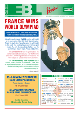 France Wins World Olympiad