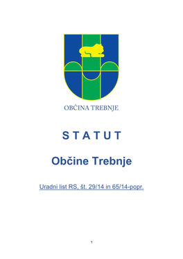 S T a T U T Občine Trebnje