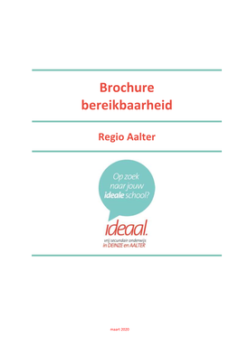 Brochure Bereikbaarheid