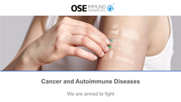 Cancer and Autoimmune Diseases