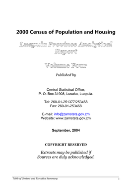 2000 Census of Population and Housing