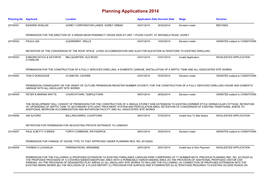 Planning Applications 2014