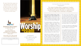 The Concept of Worship in Islam