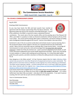 The Commissioner Service Newsletter