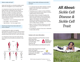 Sickle Cell Disease Brochure