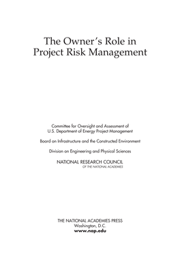 The Owner's Role in Project Risk Management