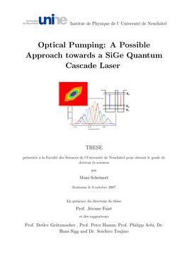 Optical Pumping: a Possible Approach Towards a Sige Quantum Cascade Laser