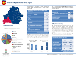 Investment Potential of Brest Region