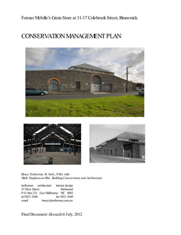 Conservation Management Plan