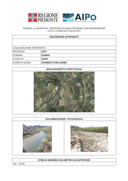 Scheda Illustrativa Interventi Di Manutenzione Con Asportazione D.G.R