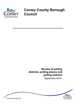 Review of Polling Districts, Polling Places and Polling Stations September 2019