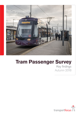 Tram Passenger Survey Autumn 2018