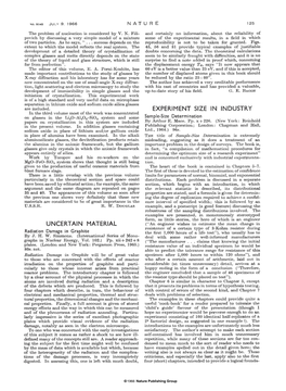 Uncertain Material Experiment Size in Industry