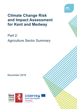 Climate Change Risk and Impact Assessment for Kent and Medway