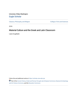 Material Culture and the Greek and Latin Classroom