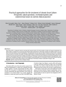 Practical Approaches for the Treatment of Chronic Heart Failure: Frequently Asked Questions, Overlooked Points and Controversial Issues in Current Clinical Practice