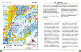 Hunting / Unit 21 Middle Yukon Unit 21 / Hunting (See Unit 21 Middle Yukon Map)