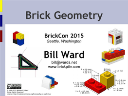 Brick Geometry – Brickcon 2015