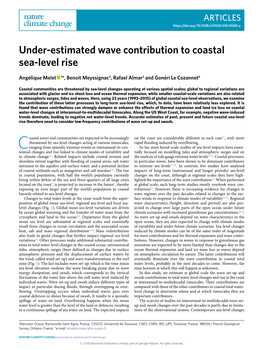 Under-Estimated Wave Contribution to Coastal Sea-Level Rise