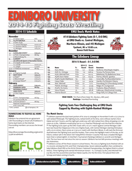 2014-15 EMU Duals Wrestling Notes Layout 1