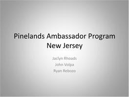 Ambassador Program New Jersey
