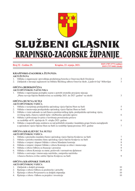 Krapinsko-Zagorska Županija Općina Bedekovčina Općina