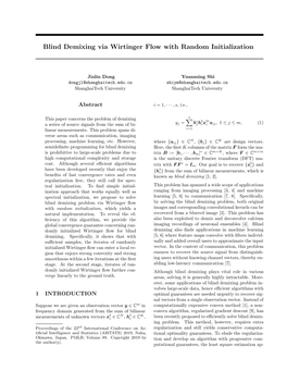 Blind Demixing Via Wirtinger Flow with Random Initialization