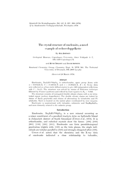 The Crystal Structure of Emeleusite, a Novel Example of Sechser-Doppelkettc