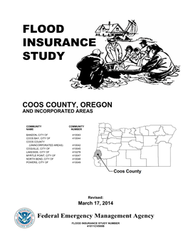 Coos County Flood Insurance Study, P14216.AO, Scales 1:12,000 and 1:24,000, Portland, Oregon, September 1980