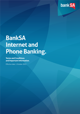 Internet Phone Banking Terms and Conditions