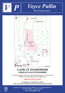 Land at Toadsmoor Stroud, Gloucestershire