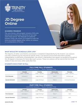 JD Degree Online