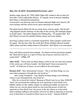 Sunday Night, March 22, 1992, Usair Flight 405 Waited in Line to Take Off from New York's Laguardia Airport