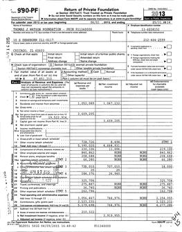 ^F ^ P Return of Private Foundation