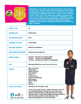 Odd Squad Resources