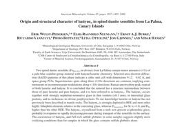 Origin and Structural Character of Haüyness in Spinel Dunite Xenoliths from La Palma, Canary Islands